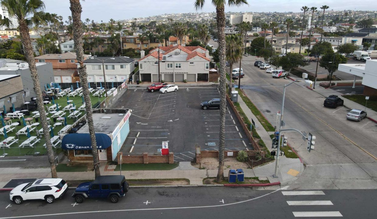 Pacific Beach Central Signalized Corner