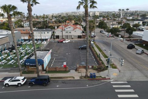 Pacific Beach Central Signalized Corner